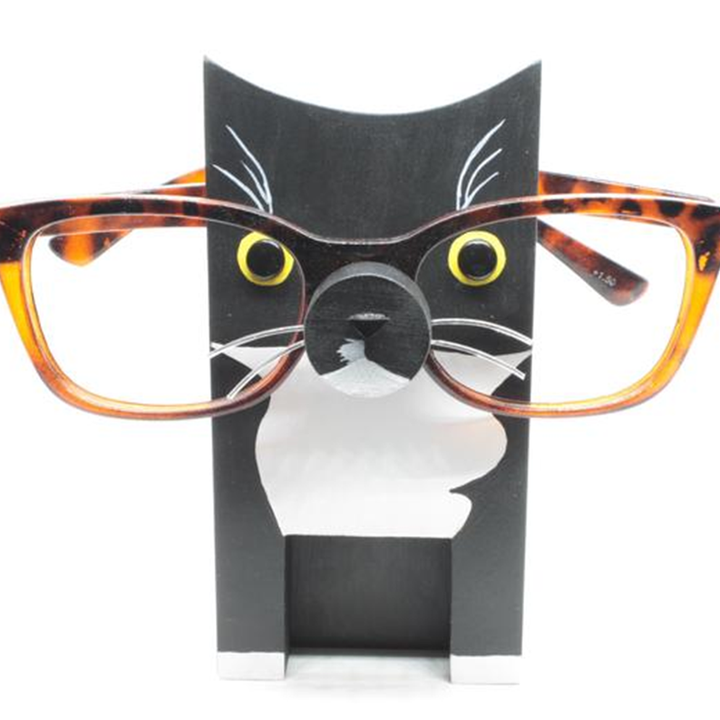 King-Handmade Newsukie Personalized Cat Stand Eyeglass –